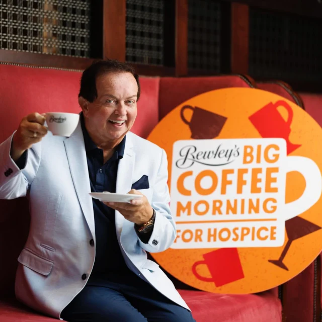 Marty Morrisey launches Bewley’s Big Coffee Morning for Hospice, one of Ireland’s longest charity partnerships, in Bewley’s Café, Dublin. The broadcaster is asking people throughout Ireland to register to host a coffee morning on Thursday, September 25, or on a date that suits you  at hospicecoffeemorning.ie or call 0818 995 996. If you cannot host or attend, you can make a donation at hospicecoffeemorning.ie/donate #hospicecoffeemorning